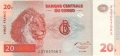 Congo Democratic Republic 20 Francs,  1.11.1997